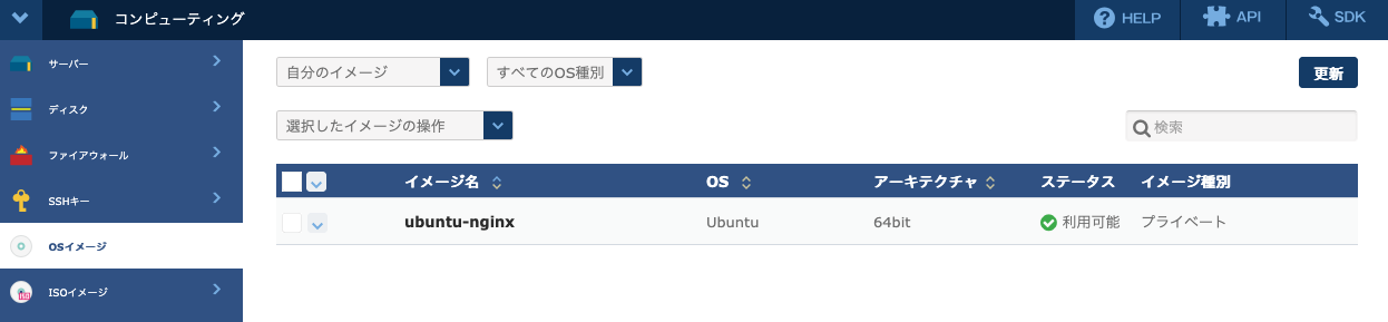 作成されたイメージ