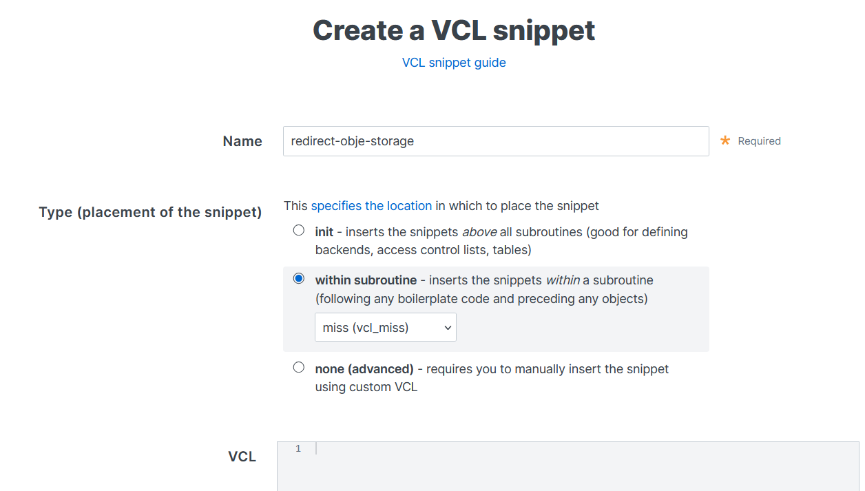 first vcl snippets 2