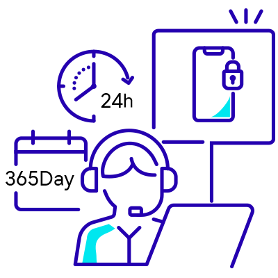 24時間365日の運用サポートで安心