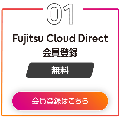 Fujitsu Cloud Direct会員登録［無償］会員登録はこちら
